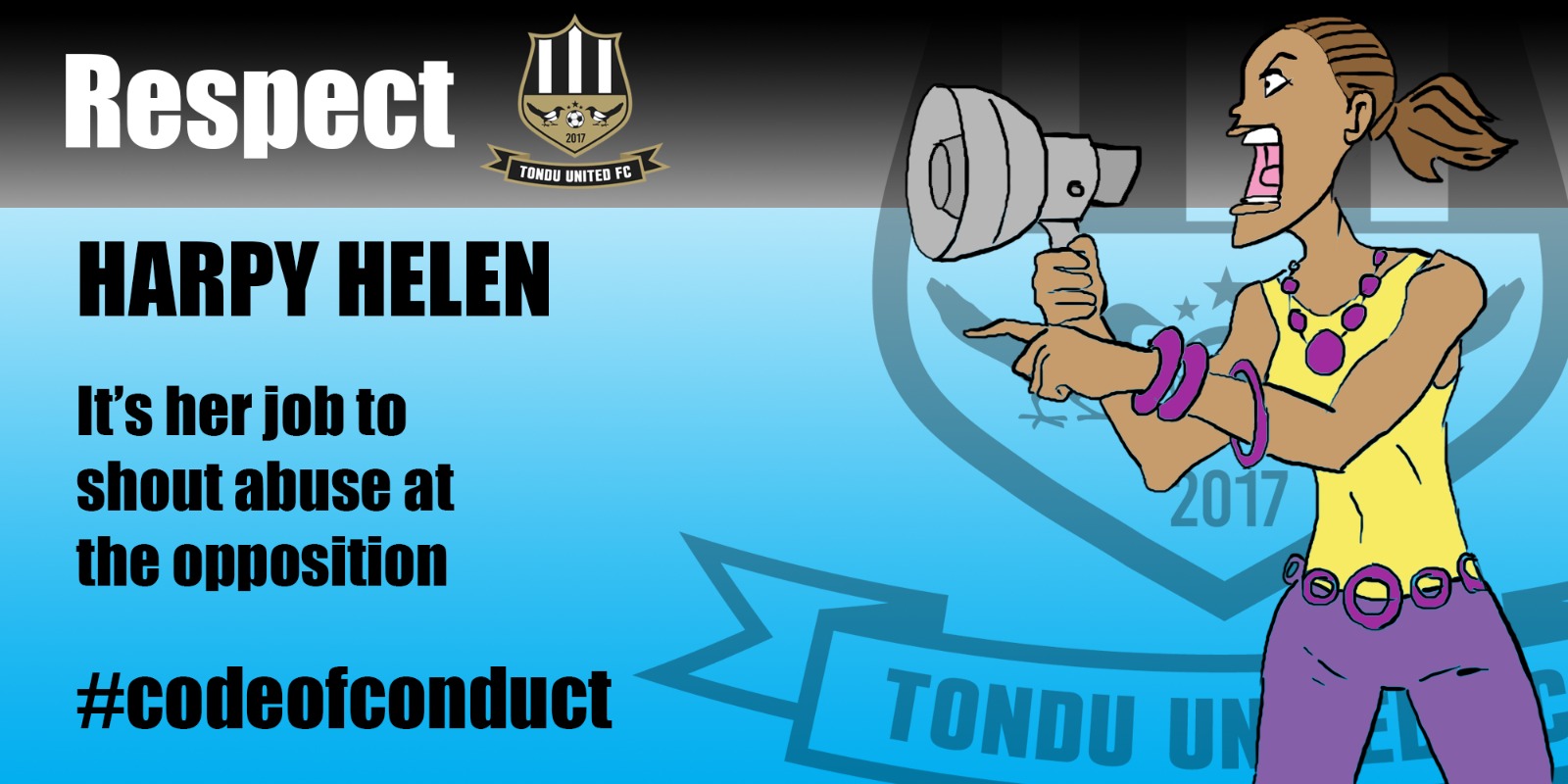 Cartoon graphic of 'Harpy Helen'