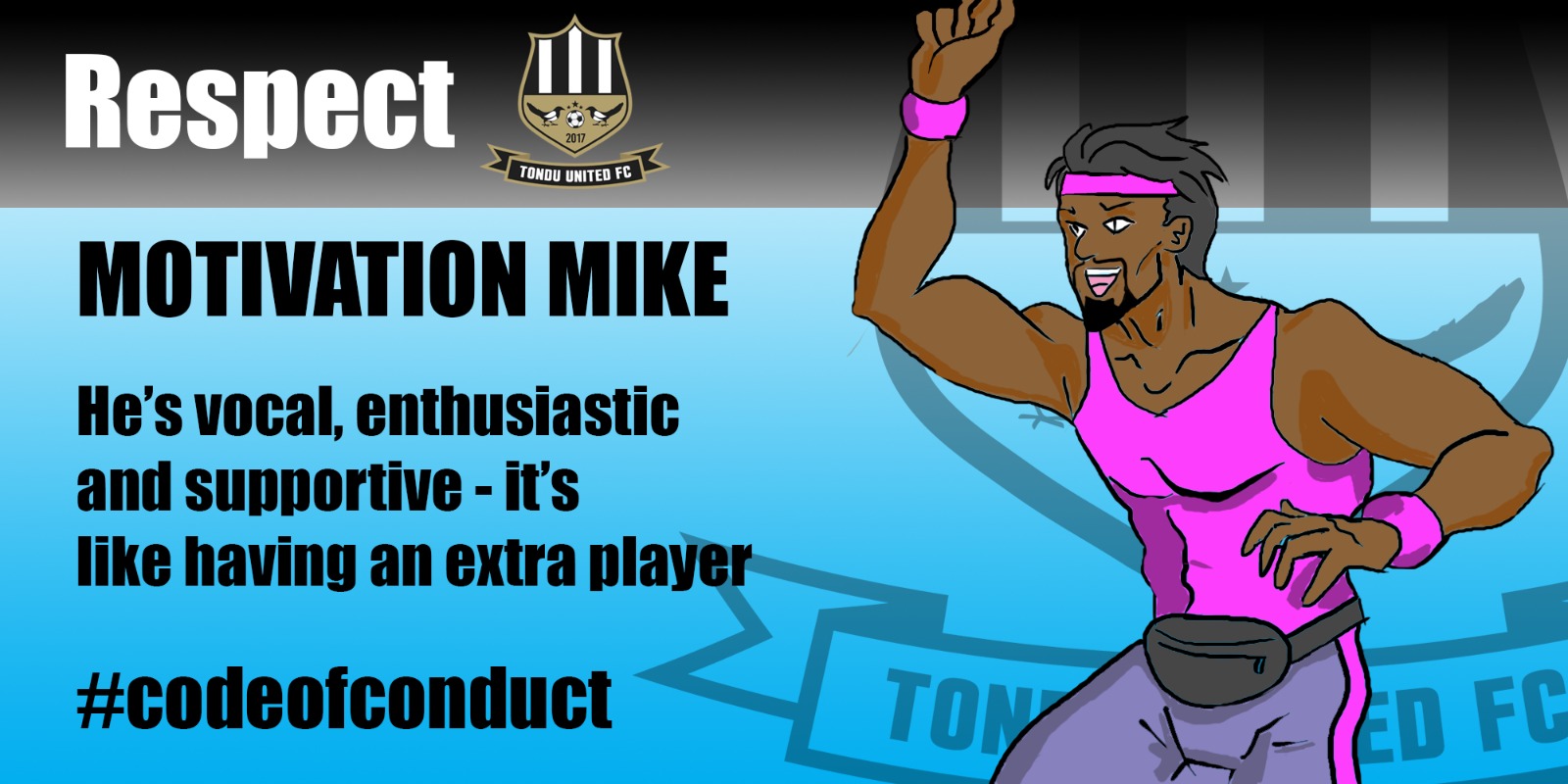 Cartoon graphic of 'Motivation Mike'