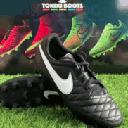 Black and White Nike Football Boots